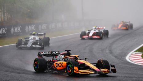 Ricciardo leads Japan’s Yuki Tsunoda.