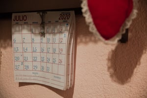 A calendar marks the month of July 2020, a date the family will always remember.