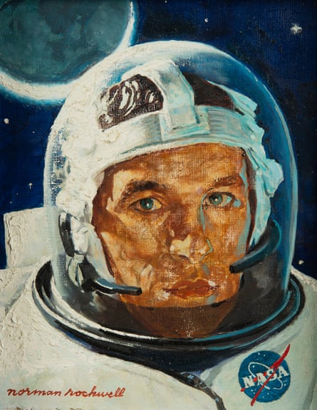 Norman Rockwell - Man on the Moon (Portrait of an Astronaut), 1967