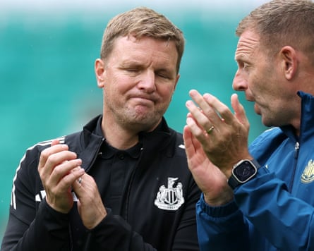 Eddie Howe and adjunct Graeme Jones