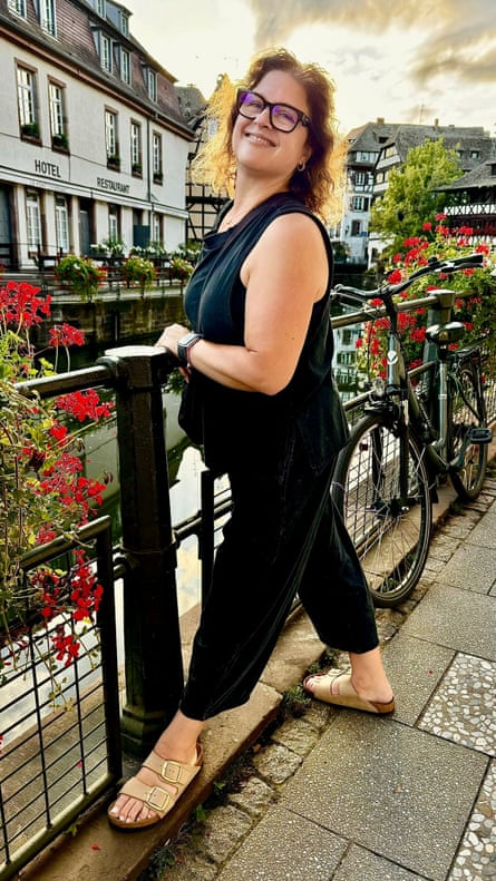 Deborah Harkness stands by a canal