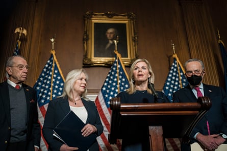 Woman at podium