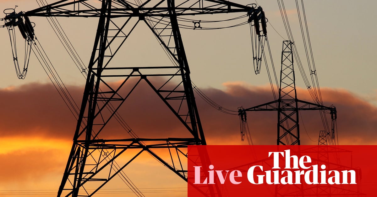 UK power grid’s £28bn upgrade approved to drive energy transition – business live