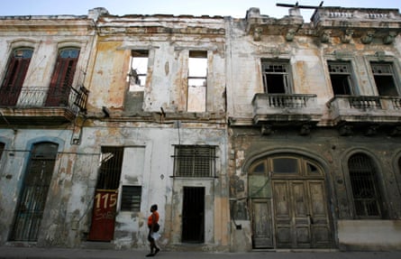 A street in central Havana in 2007, before the latest spate of restoration.