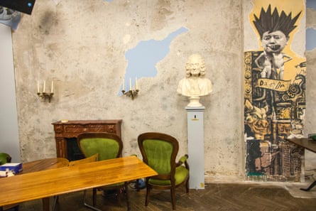 The interior of Cabaret Voltaire, where dadaism started.