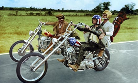 Jack Nicholson, Peter Fonda, Dennis Hopper in Easy Rider