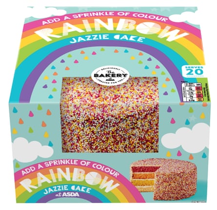 The bakery at Asda Rainbow Jazzie Cake