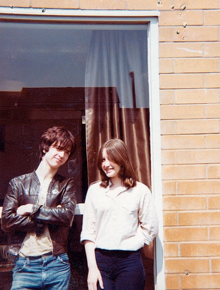 Johnny Marr with Angie, his wife, soon after they met in the late 70s
