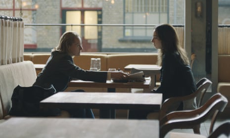 Samantha Morton stars as Zelda Perkins, left, and Zoe Kazan as journalist Jodi Kantor in a scene from the film She Said, about the journalists who broke the Harvey Weinstein story. 