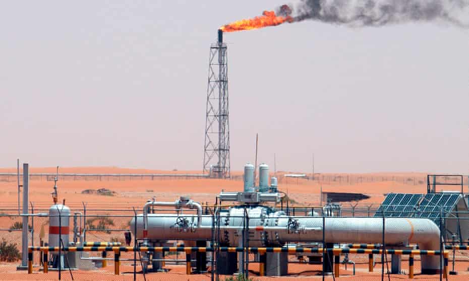 The Khurais oilfield in Saudi Arabia.