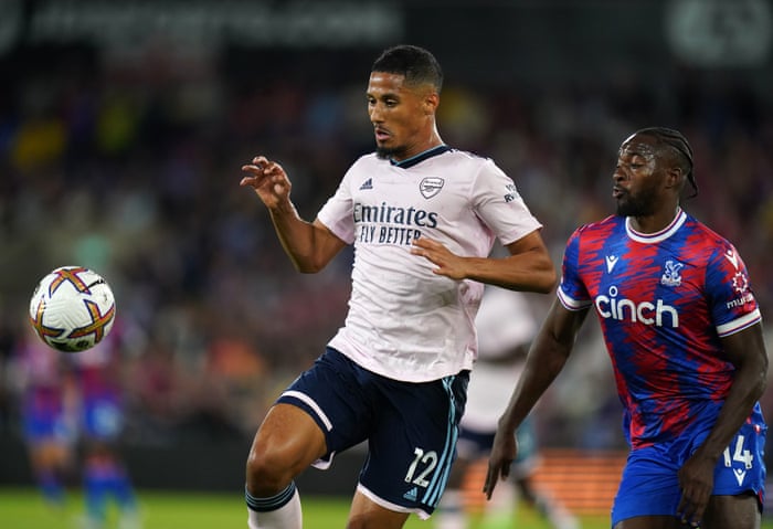 William Saliba has been excellent on his premier league debut for Arsenal.