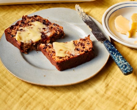 Eat with butter so thick that you leave teeth marks … barmbrack.