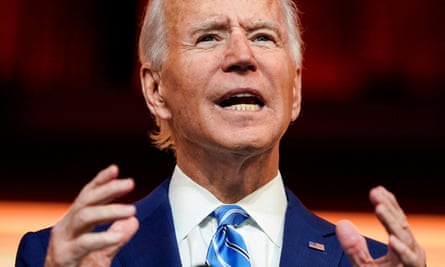 Joe Biden delivers a pre-Thanksgiving speech in Wilmington.