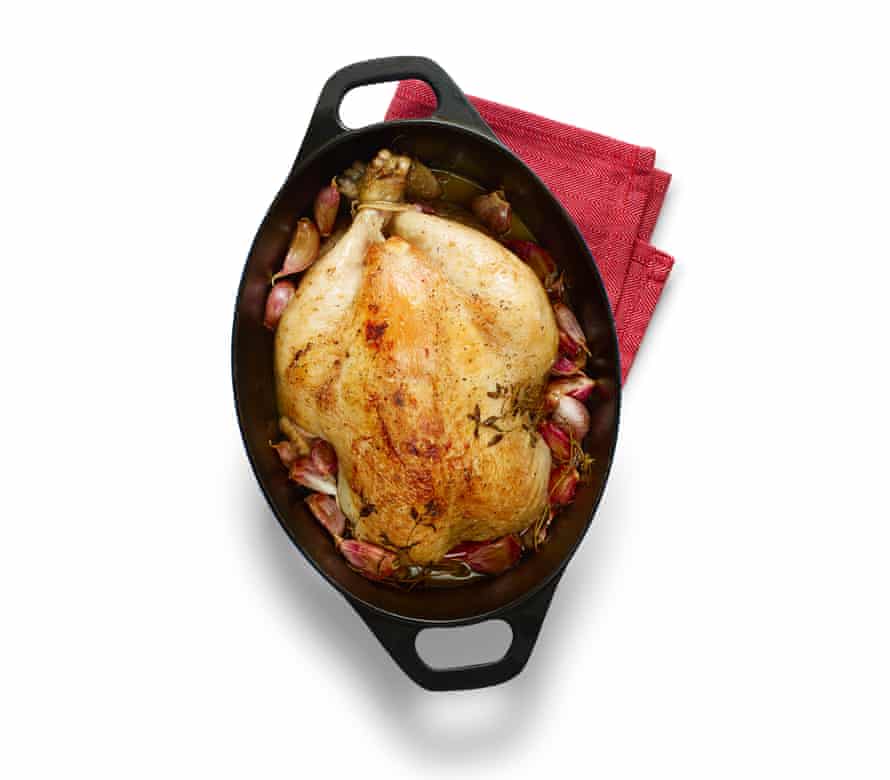 Felicity Cloake's chicken with 40 cloves of garlic 05