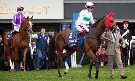 Frankie Dettori heads to the track on Free Wind before his final race at Ascot