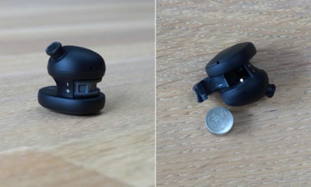 Images showing the battery replacement process of the Fairbuds.
