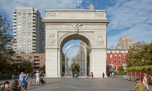 Ai Weiwei’s Good Fences Make Good Neighbors art project in Washington Square Park.