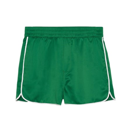 Zara Benito Antonio Collection CONTRAST SATIN SHORTS