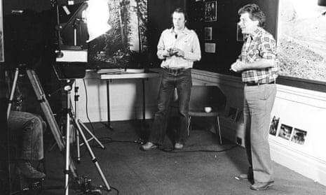 ‘Journey of discovery’ … documentary maker Mike Dibb, centre, with John Berger. A new Whitechapel retrospective traces his influence.