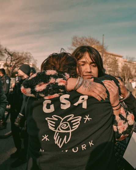 J Gia Loving after being released by Capitol Police.