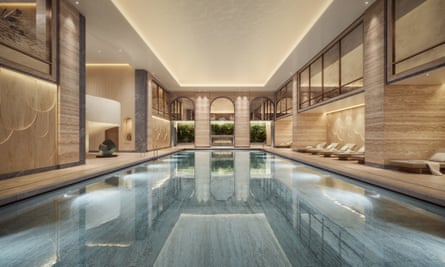 The pool at the historic Grade II-listed Old War Office building has been reborn as Raffles London at the OWO. The refurbishment cost £1.4bn.