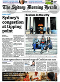 Front-page of the SMH, 22 May 2018.