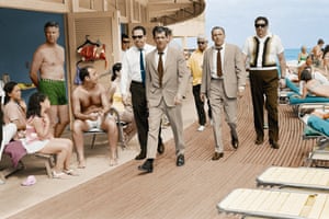 Frank Sinatra on the Boardwalk, Miami, 1968Taken on the set of the 1968 film, Lady in Cement, Terry O’Neill’s first encounter with the legend was also to become the start of a working relationship between Sinatra and O’Neill that would last nearly 30 years. “Frank Sinatra on the Boardwalk” quickly became his seminal bestselling image. Now, for the first time, Terry O’Neill, in collaboration with digital artist Mariona Vilarós, has gone back to the original black and white negative to re-work the image in colour