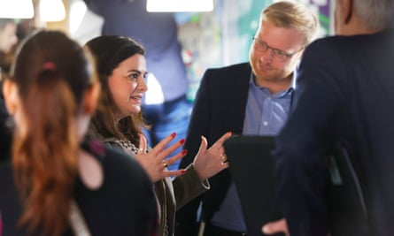 The SNP’s Katy Loudon and Labour’s Michael Shanks at a byelection hustings