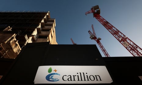 Carillion sign on building site