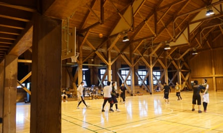 The gymnasium at Eishin high school, designed by Christopher Alexander.