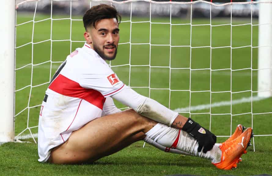 Nicolás González in action for Stuttgart.