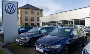 The Windrush Volkswagen garage in Slough, Berkshire, during last month’s lockdown
