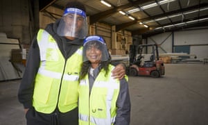 Manchester United player Marcus Rashford and his mother Melanie visit FareShare Greater Manchester at New Smithfield Market, Manchester, England, on 22 October.