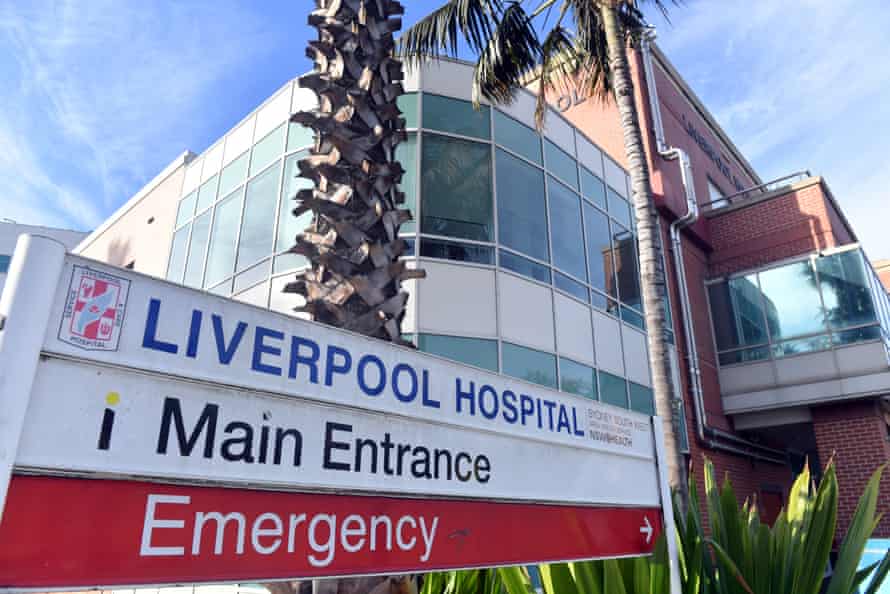 Liverpool hospital in south-western Sydney, where there have been two major outbreaks of the Delta variants of coronavirus.