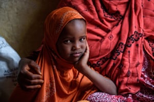 Nimah, five, with her mother, Amina, near their home in western Somaliland