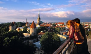Old Town from Toompea Tallinn Estonia