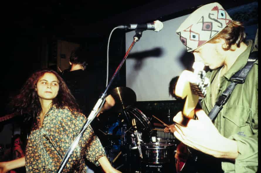 Rain and River Phoenix performing in New York in 1991.