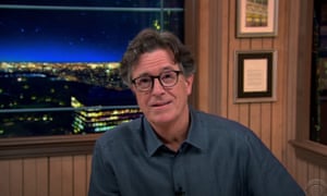 Stephen Colbert: ‘You’re stuck in 2016! And that’s not fair – why should you be the only one who gets to live in a time when you’re not president?’