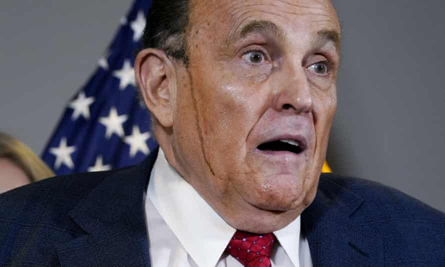 Rudy Giuliani has denied discussing a pardon with Donald Trump.