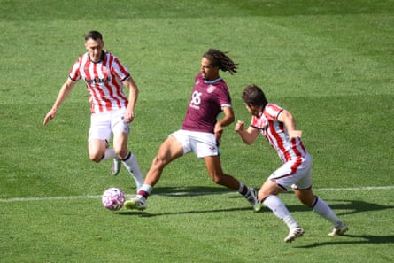 Hannibal successful pre-season action for Burnley.