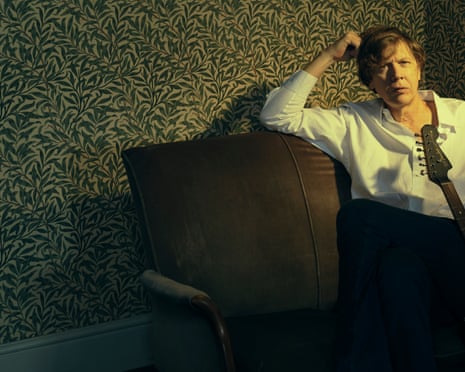 Thurston Moore photographed in London, September 2023, by Phil Fisk for the Observer New Review.