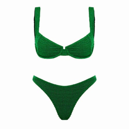 Green shirred top