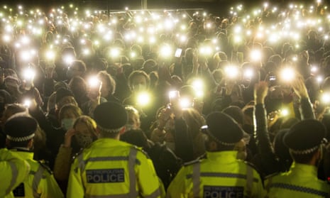 ‘The police have failed to deal with misogyny in their own ranks.’ The vigil in March 2021 for Sarah Everard, who was murdered by a serving Met police officer.