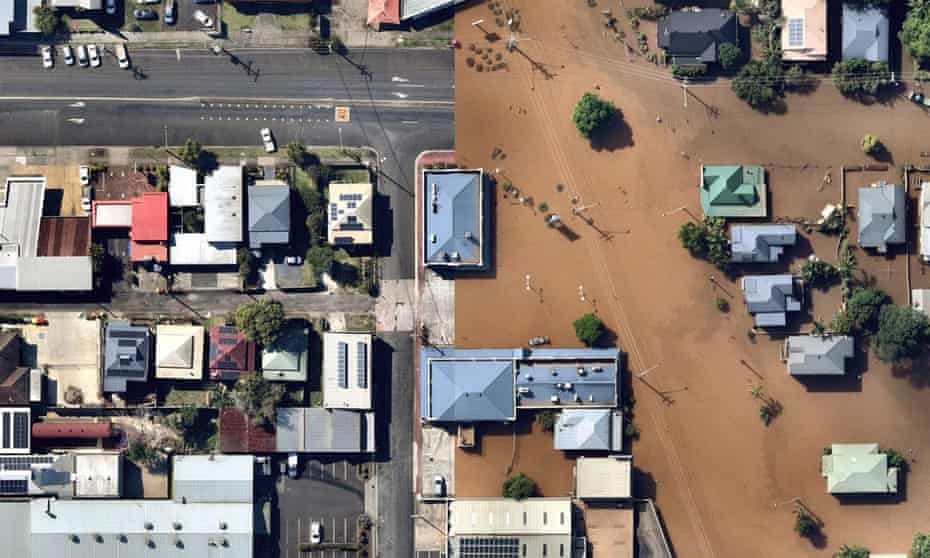 Lismore before and after the flood