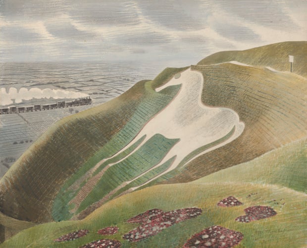 The Westbury Horse by Eric Ravilious