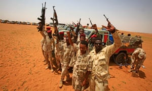 Members of the Sudanese paramilitary Rapid Support Forces