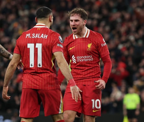 Mo Salah and Alexis Mac Allister.