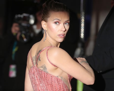 Scarlett Johansson at the Baftas.