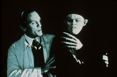 John Malkovich and Willem Dafoe as FW Murnau and Max Schreck in Shadow of the Vampire.