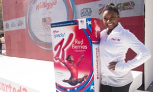 The US Olympic gymnast, Simone Biles, at a Kellogg’s promotional event in New York